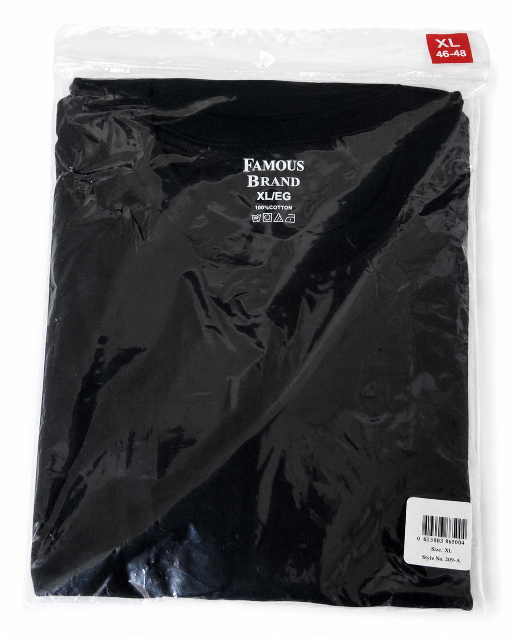 Famous Brand Unisex 100% Cotton Crewneck T-Shirt – XL