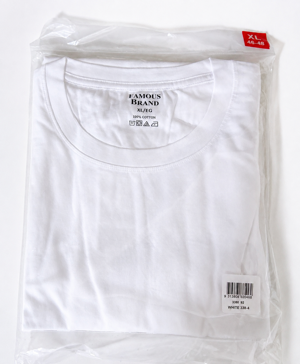 Famous Brand Unisex 100% Cotton Crewneck T-Shirt – XL