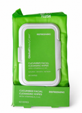 Global Beauty Care Cucumber Facial Cleansing Wipes — 60 Count