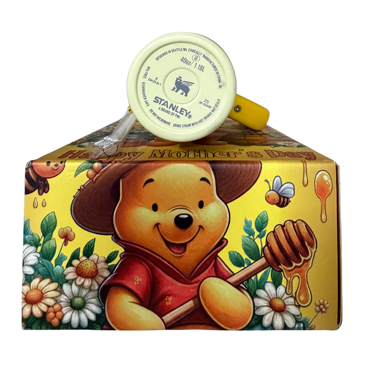 Custom-Wrapped Stanley Quencher H2.0 40 oz – Winnie-the-Pooh Mother’s Day