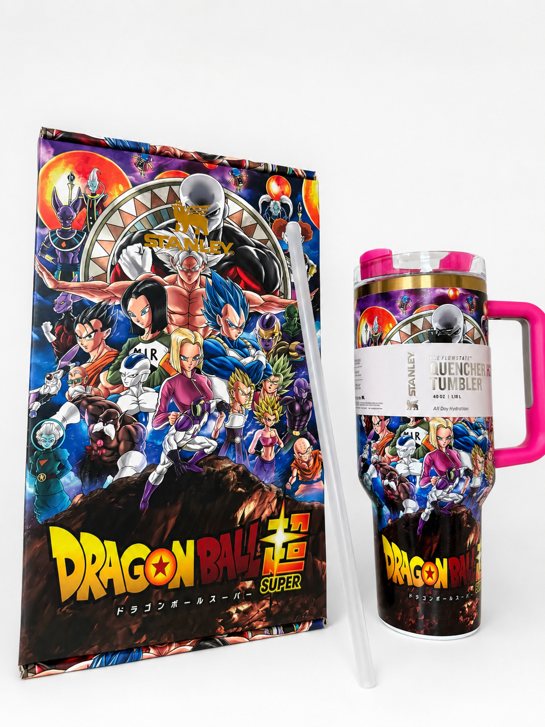 Custom-Wrapped Stanley Quencher H2.0 40 oz – Dragon Ball Super – No Topper
