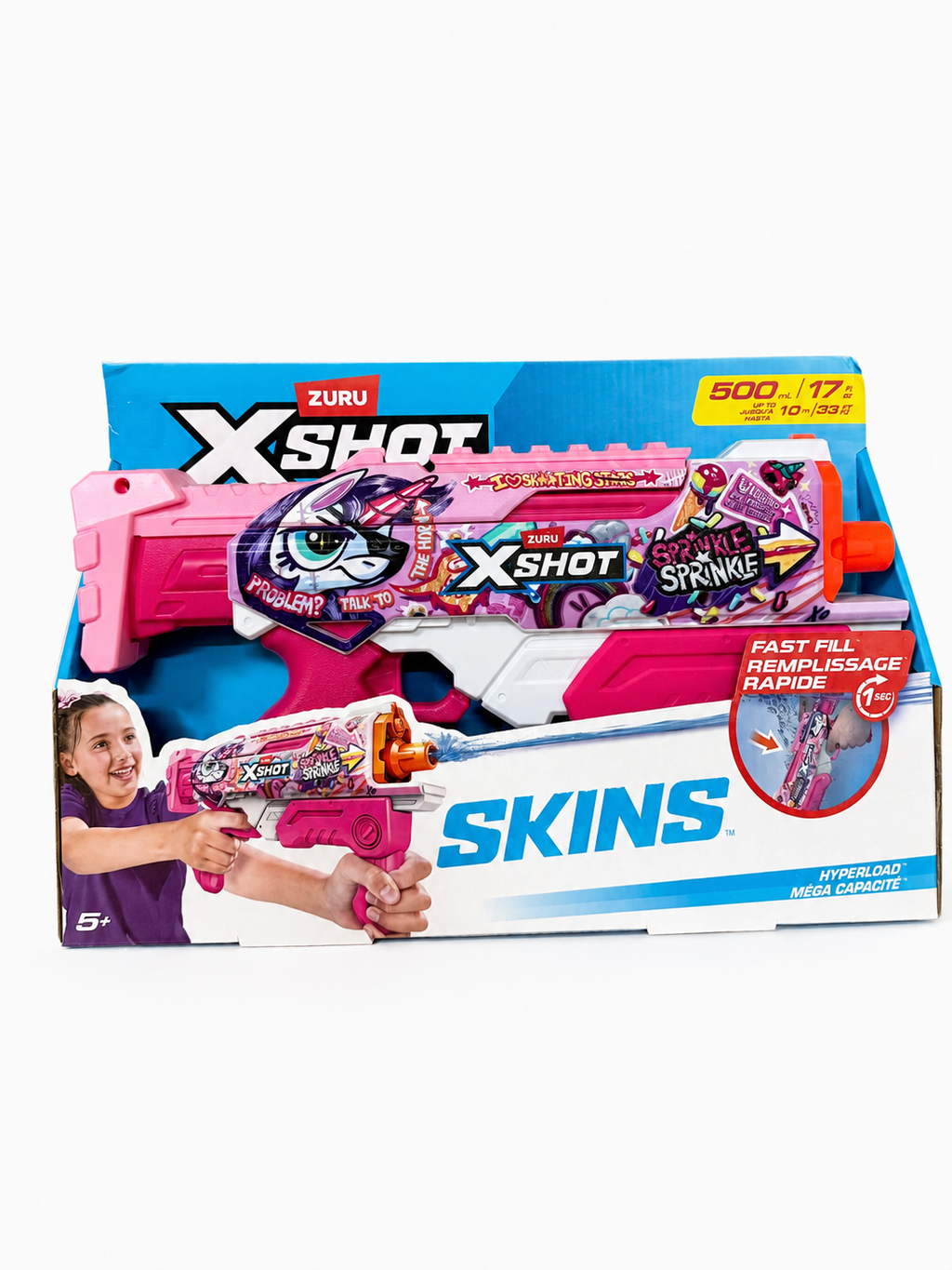 X-Shot Hyperload Unicorn Splash Water Blaster