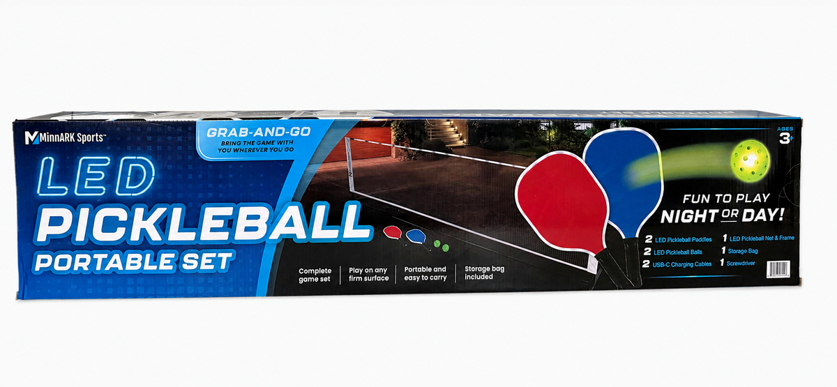 MinnARK LED Pickleball Portable Set