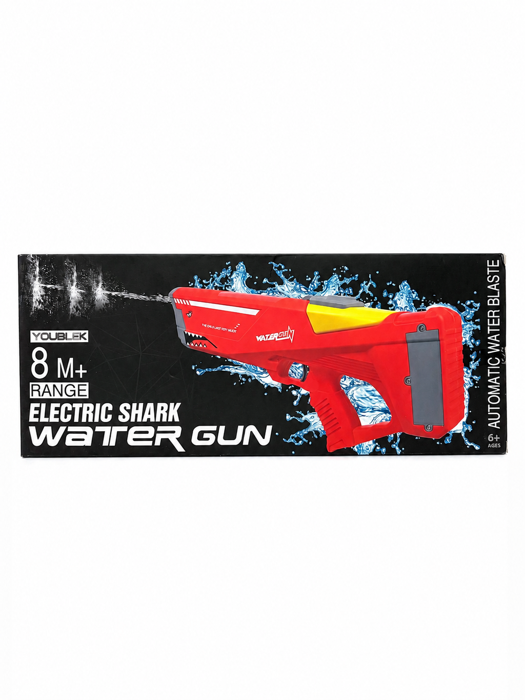 Electric Shark Automatic Water Gun – Rechargeable – Red