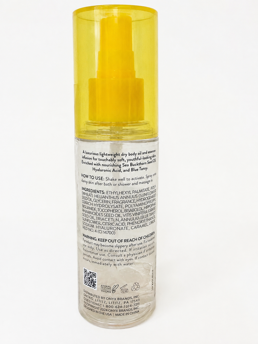 Onyx Professional Hydrating Dry Body Oil & Essence Duo – 3.7 oz