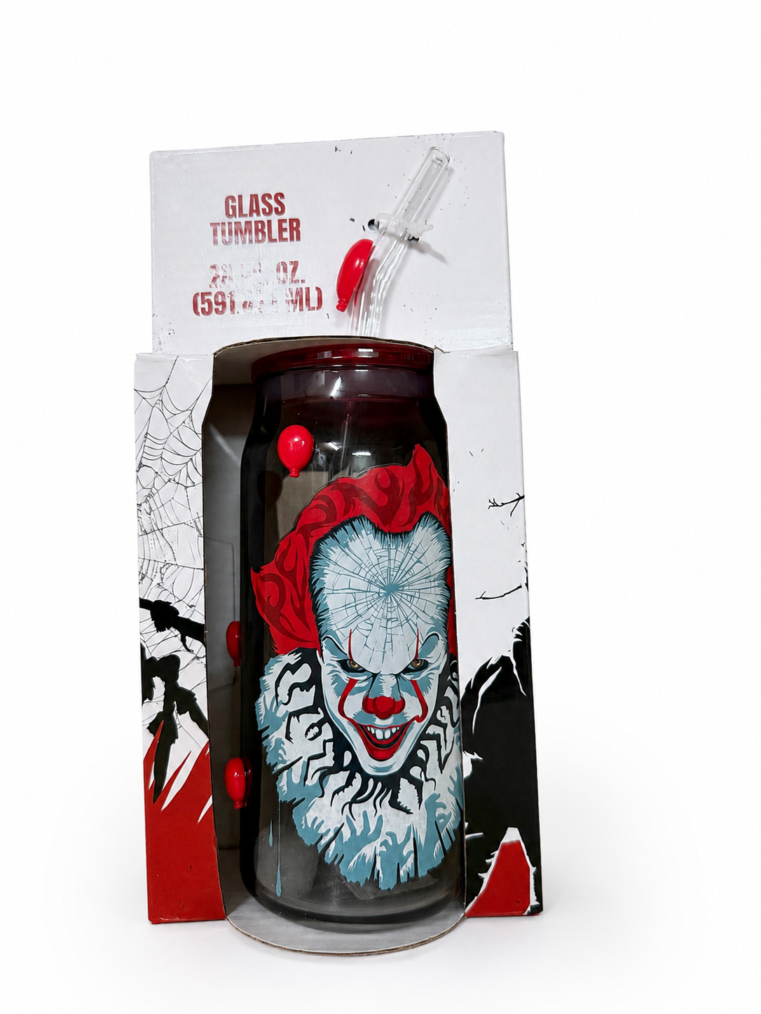 IT Pennywise “Time to Float” 20 oz Glass Tumbler