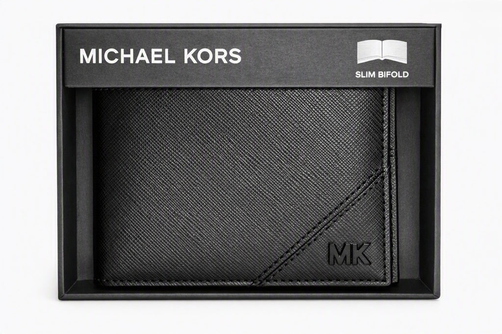 Michael Kors Jet Set Men’s Slim Bifold Wallet – Black