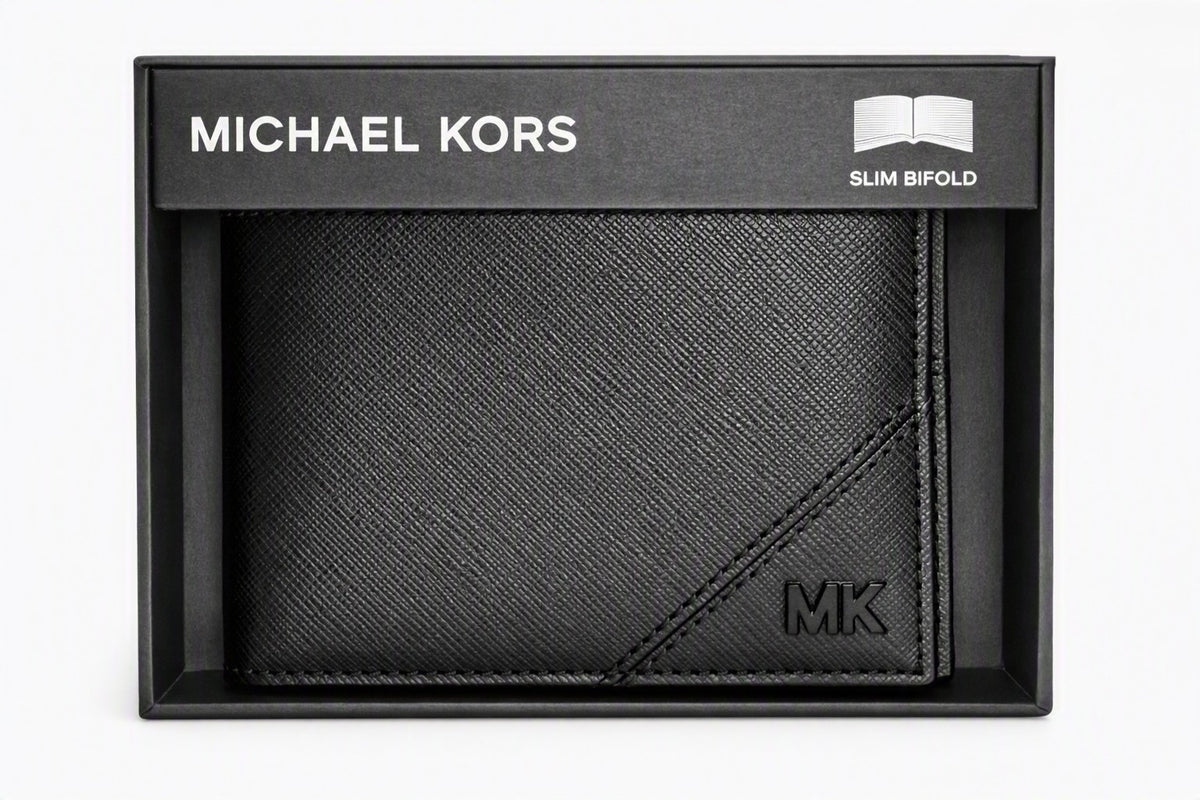 Michael Kors Jet Set Men’s Slim Bifold Wallet – Black