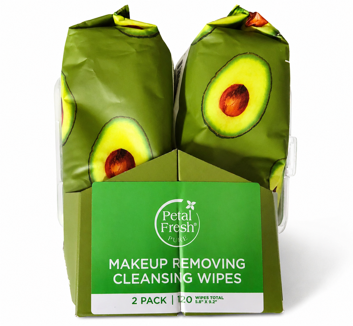 Petal Fresh Avocado & Olive Oil Cleansing Wipes — 2 Pack, 120 Total