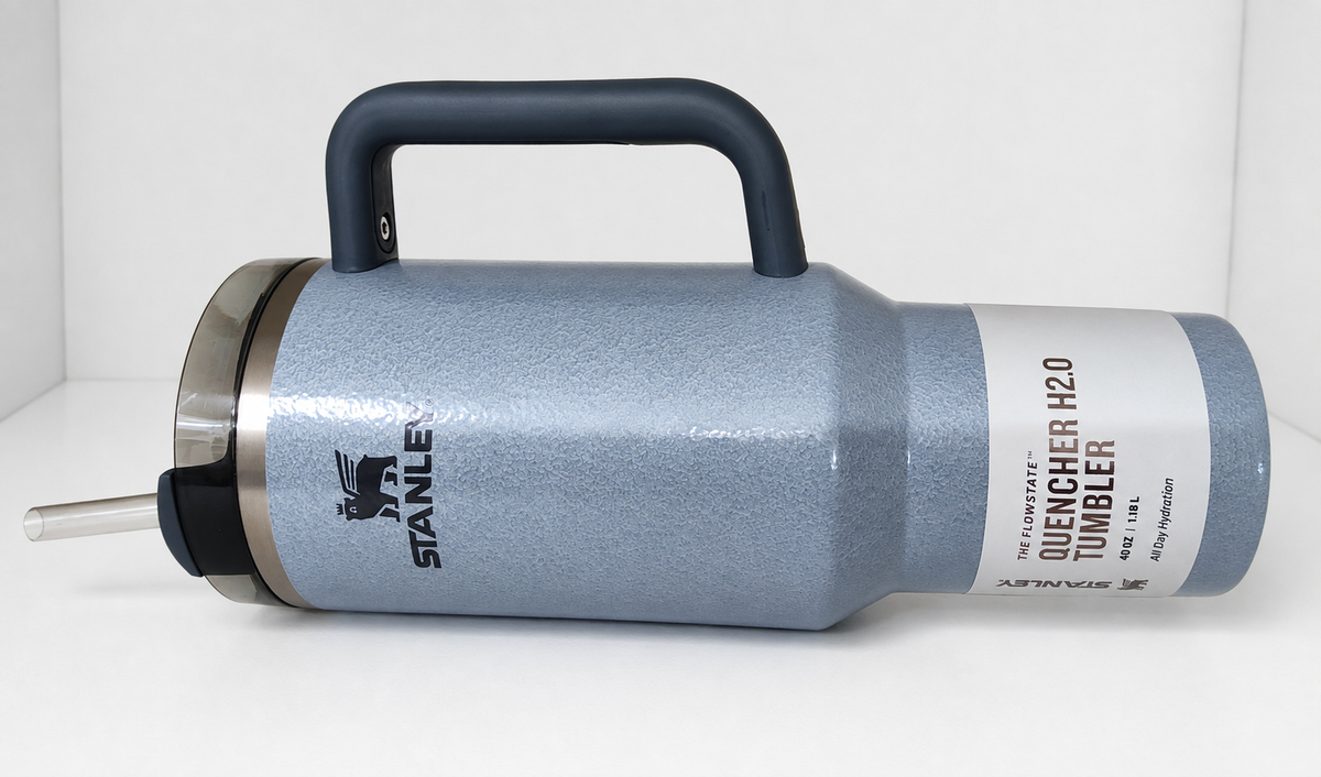Stanley Quencher H2.0 FlowState Tumbler 40 oz – Hammertone Silver